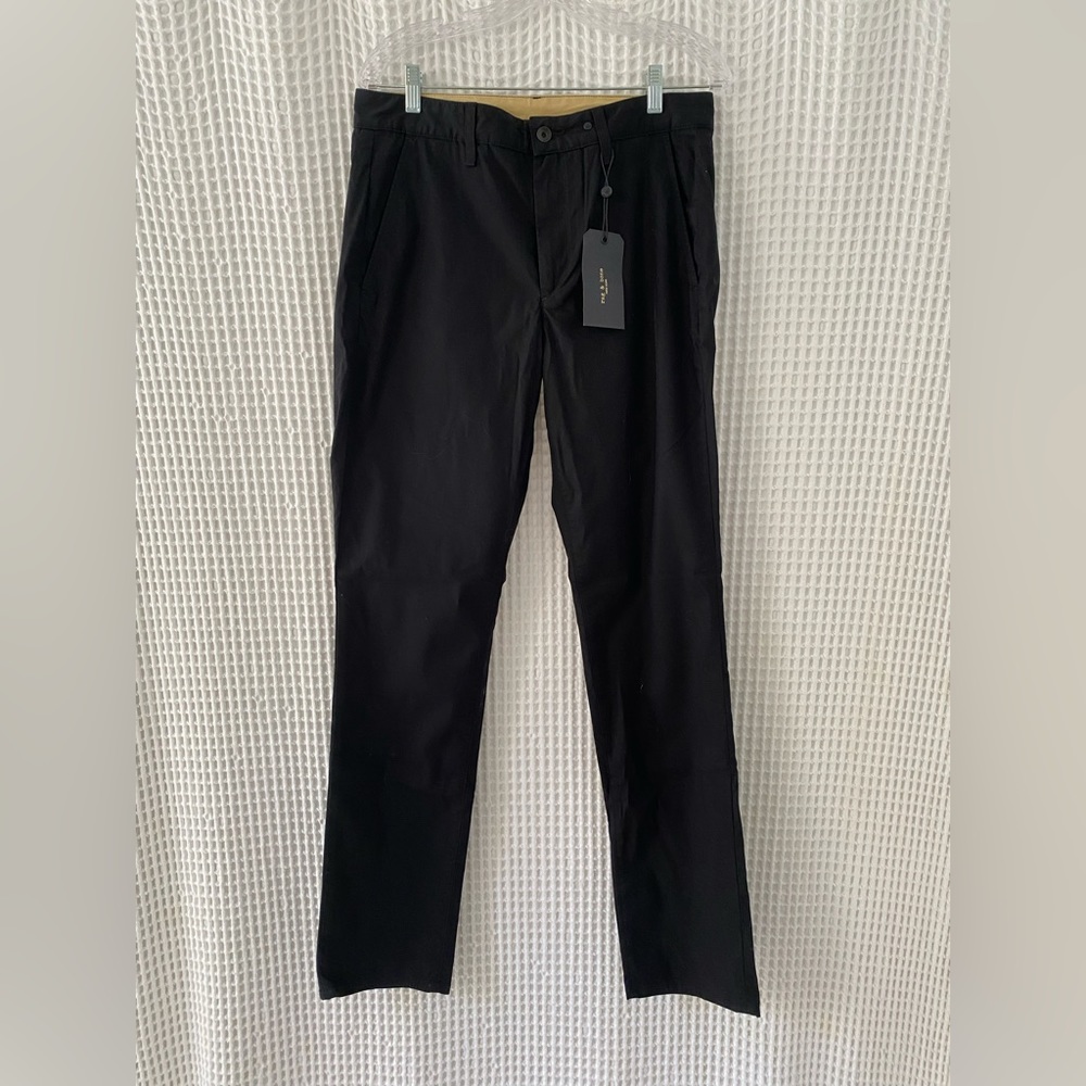 Rag & Bone Men’s Fit 2 Flyweight Chino in Black, Size 32